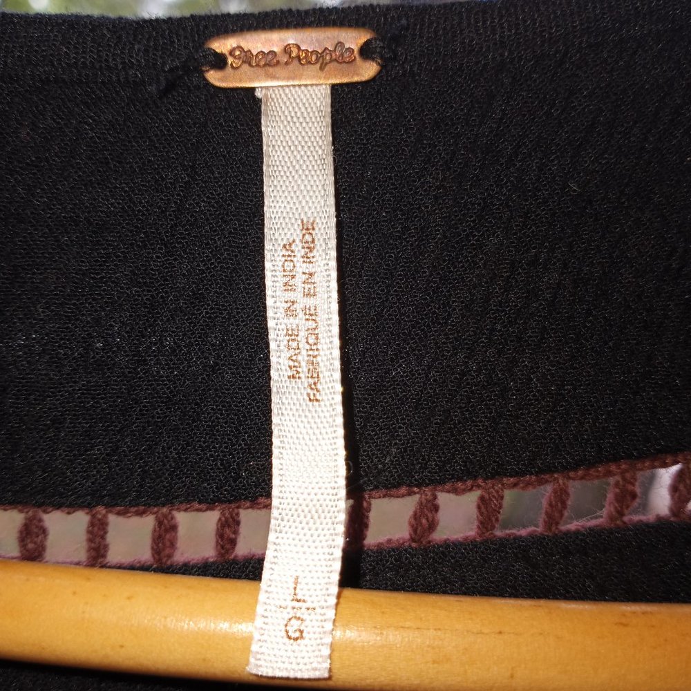 Free People black dress with beads, charms, sequins and embroidery - Picture 5 of 14